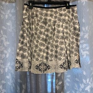 Beautiful black and white fringe skirt